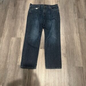 Lucky Brand 221 Original Straight Mens Jeans Dark Wash Size 38x32 Denim